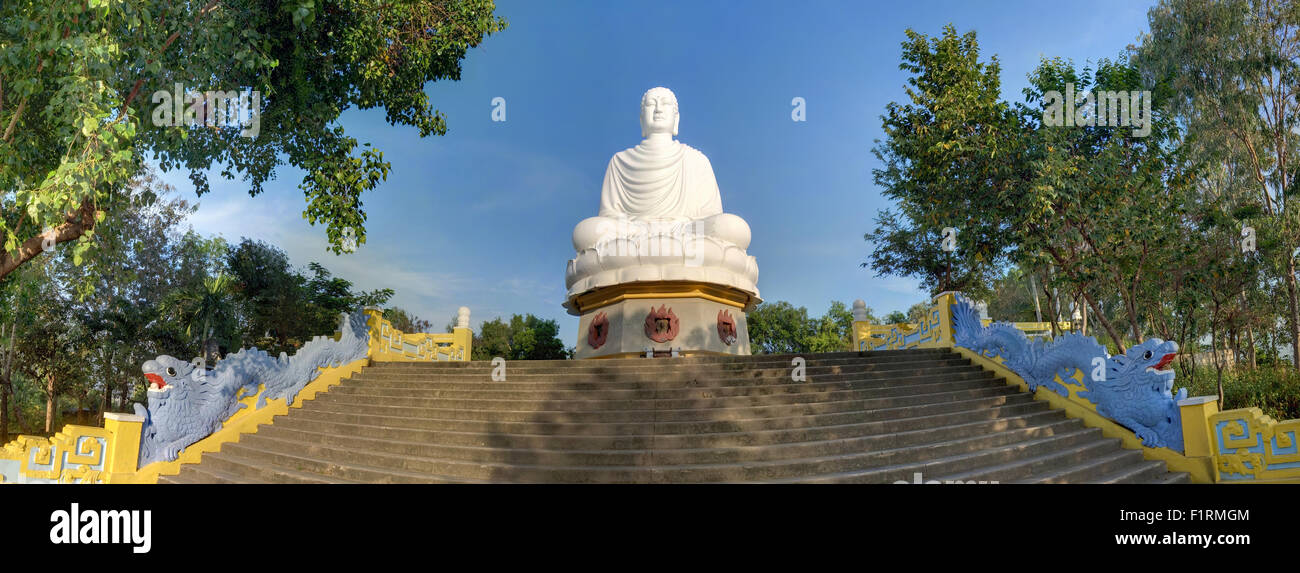 Große weiße Buddha Stockfoto