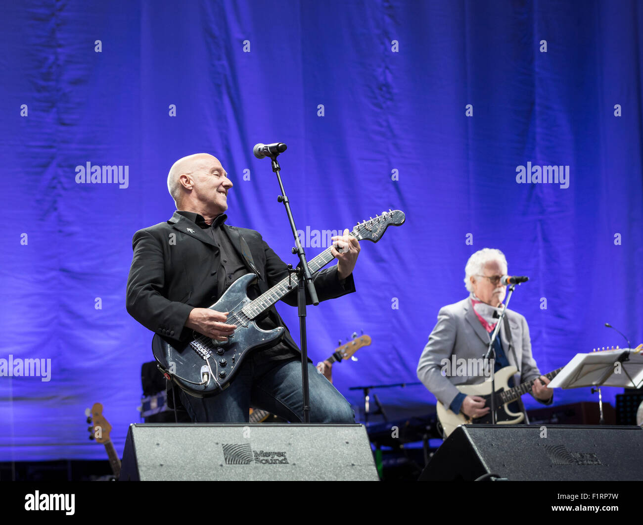 Ewhurst, Surrey, England, UK.  5. September 2015.  Midge Ure erscheint im Rock ' n ' PS-Veranstaltung statt, an der Hurtwood Park Polo Club, Ewhurst, Surrey, UK.  Die Veranstaltung wurde zur Unterstützung der Prostate Cancer UK. Stockfoto