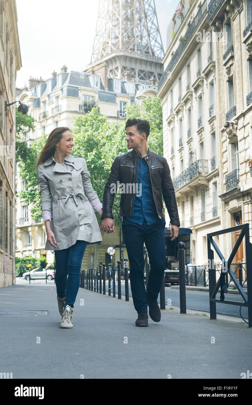 Paar in Paris Stockfoto
