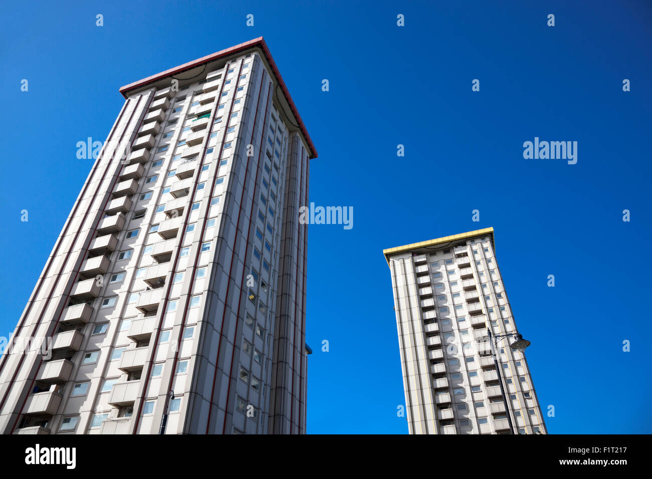Ampthill Square Estate Rates Hochhäuser in Mornington Crescent, London, UK Stockfoto