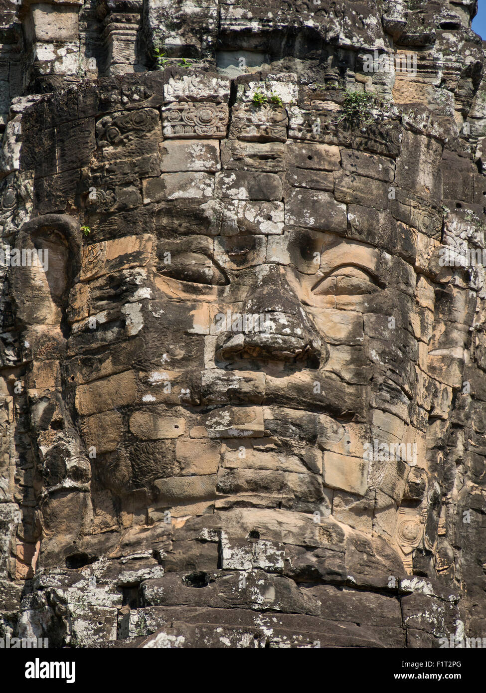 Details zu schnitzen, Angkor Wat archäologischen Park, UNESCO, Siem Reap, Kambodscha, Indochina, Südostasien, Asien Stockfoto