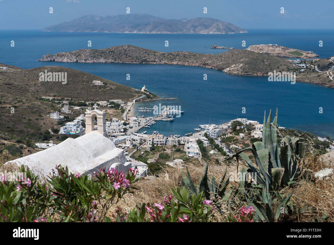 Gialos von Chora, Ios, Kykladen, griechische Inseln, Griechenland, Europa Stockfoto