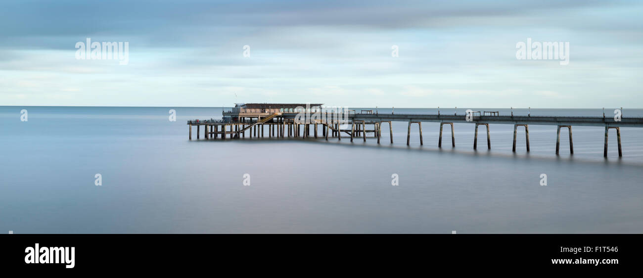 Panoramaaufnahme der Deal Pier, Deal, Kent, England, Vereinigtes Königreich, Europa Stockfoto