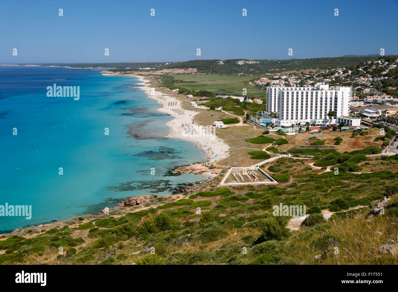 Son Bou, Menorca, Balearische Inseln, Spanien, Mittelmeer, Europa Stockfoto