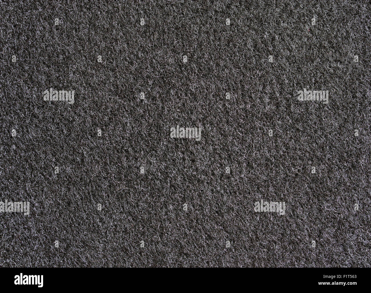 schwarzer Teppich Textur für Hintergrund Stockfoto