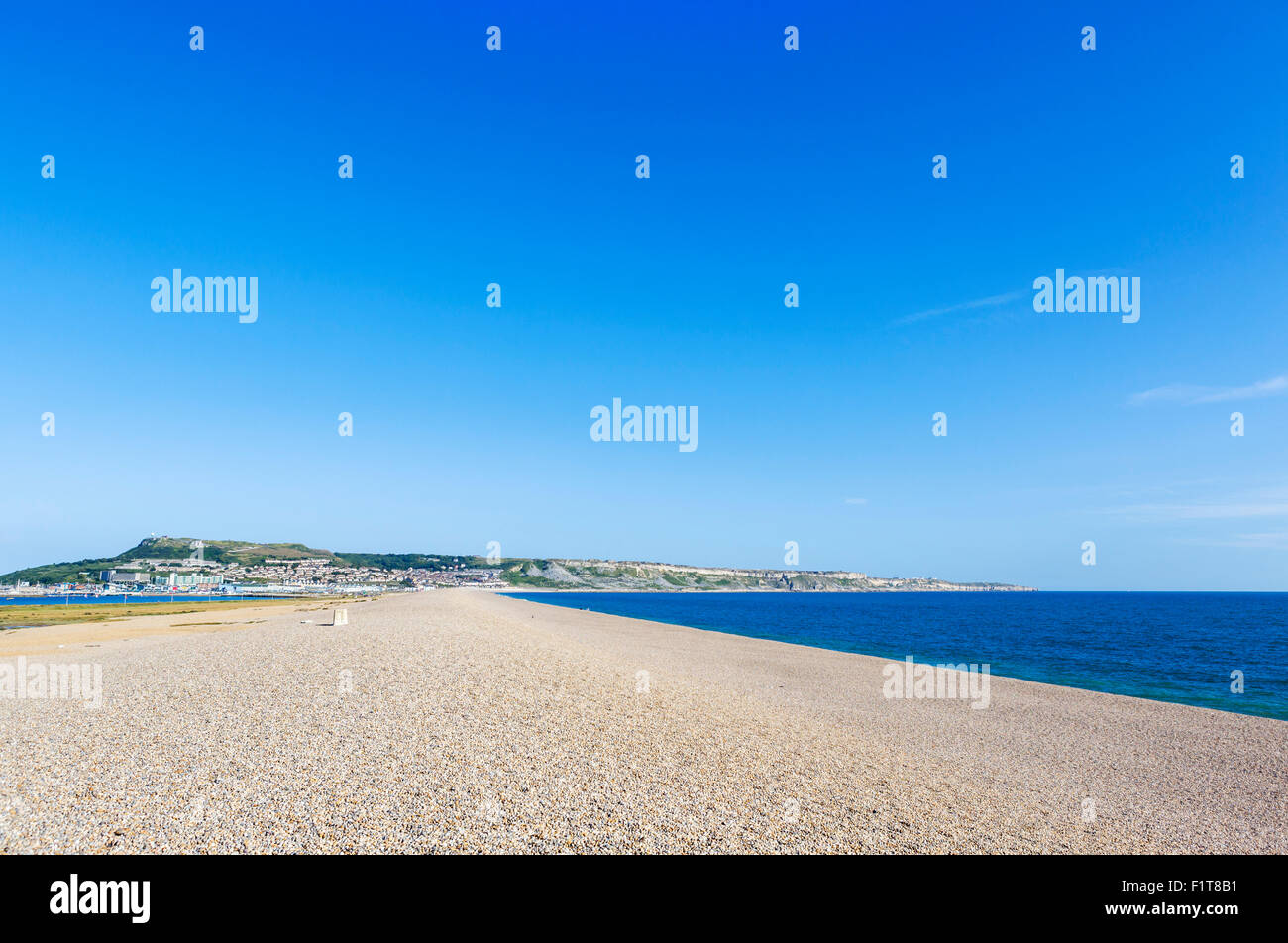 Chesil Beach in der Nähe von Weymouth, Dorset, England, UK Stockfoto