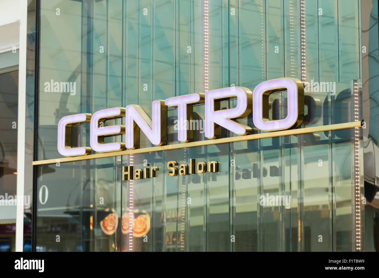Centro-Haar-Salon-logo Stockfoto