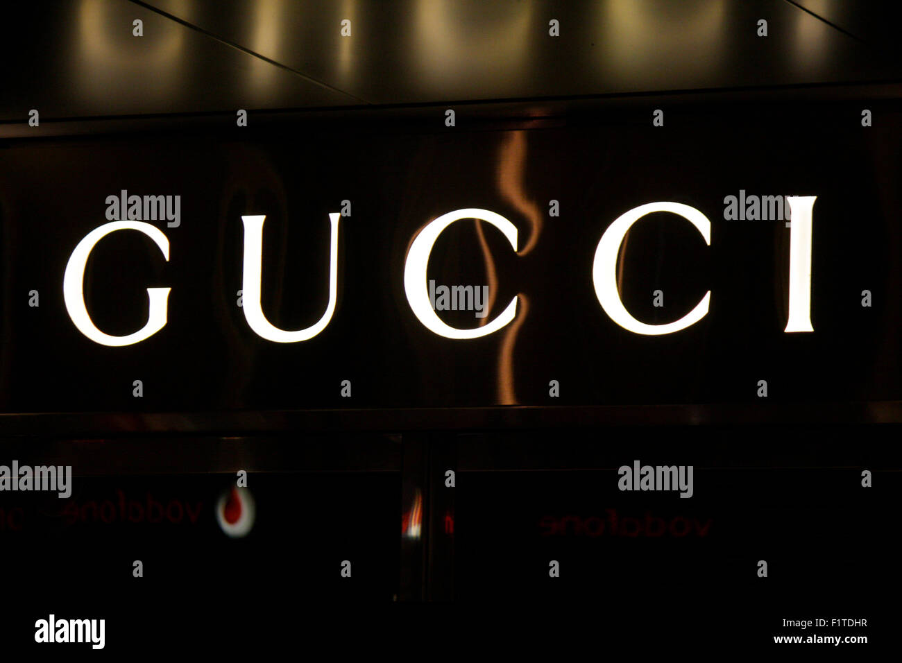 Markenname: "Gucci", November 2013, Berlin. Stockfoto