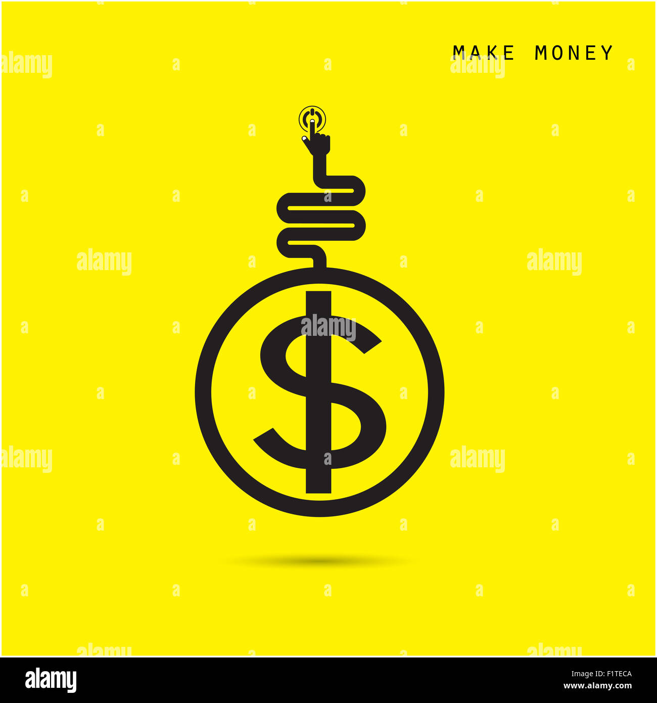 Kreative Finanz- und Logo Design Vorlage, Business und Industrie-Konzept. Stockfoto