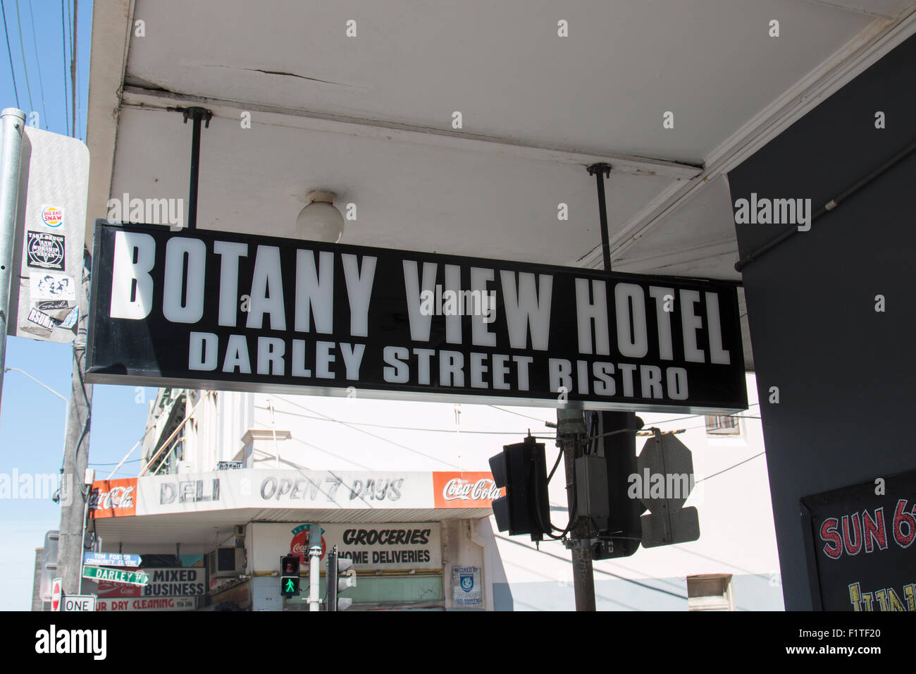 Botanik Vierw Bar und Gaststätte an der King Street in Newtown Vorort von Sydney Australia Stockfoto