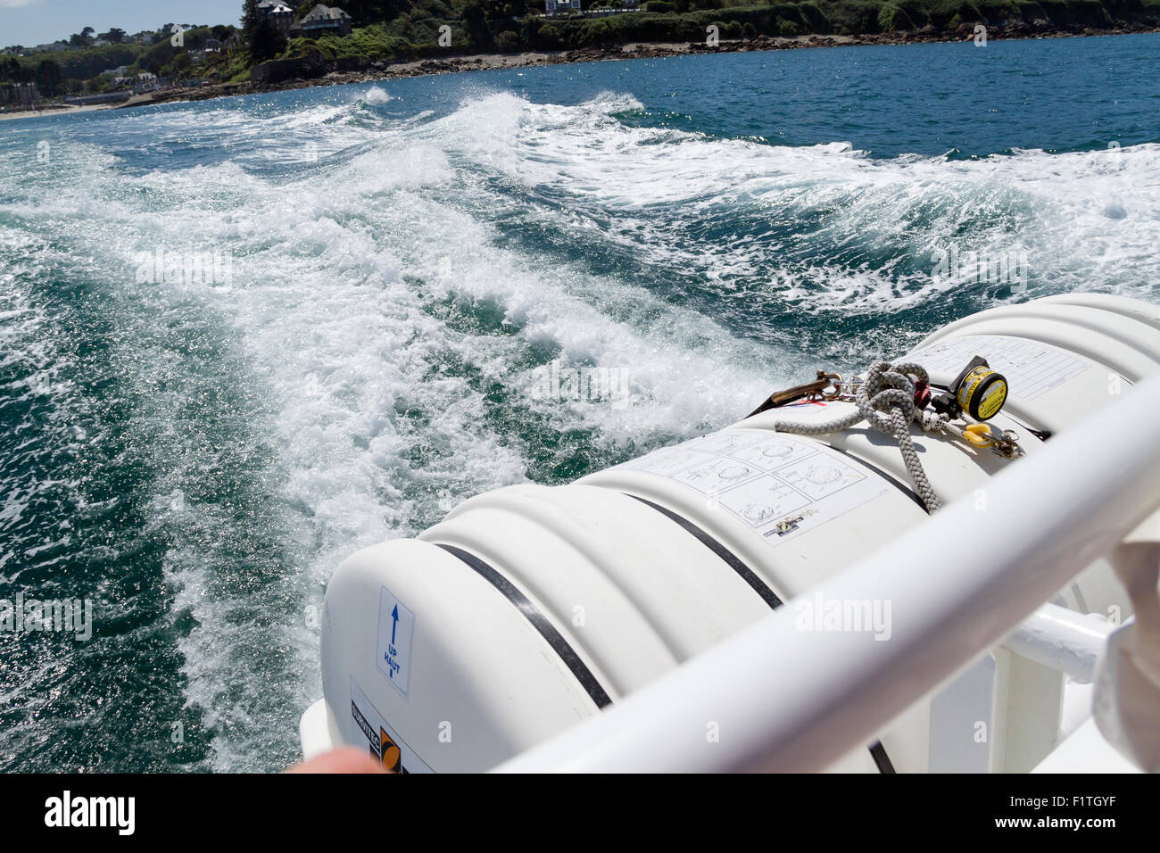 Ausflug Boot Rückansicht Meerschaum Stockfoto