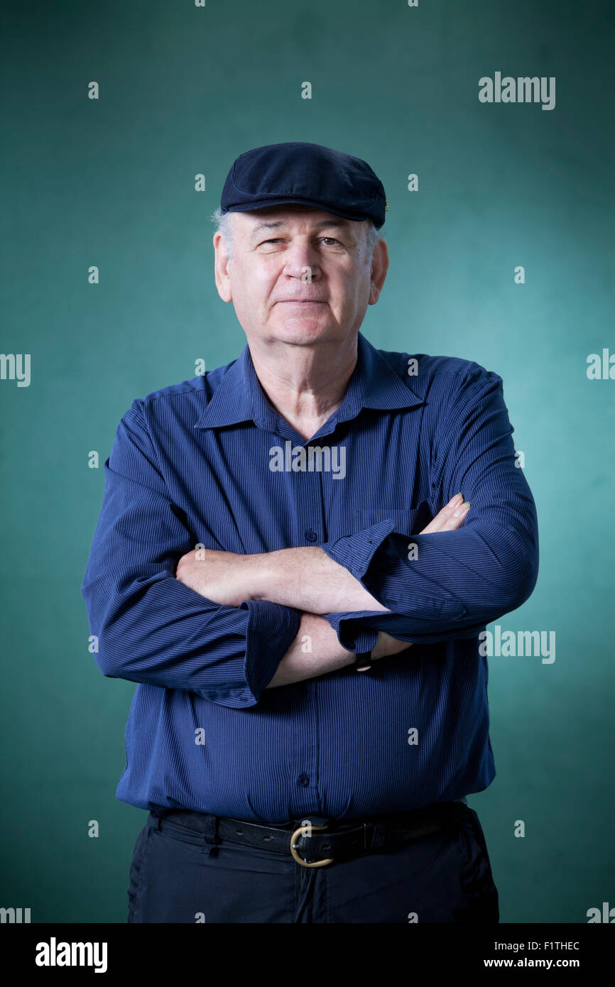 Stuart McHardy ist ein Schriftsteller, Erzähler und Dozent an der Edinburgh International Book Festival 2015. Edinburgh, Schottland. Stockfoto