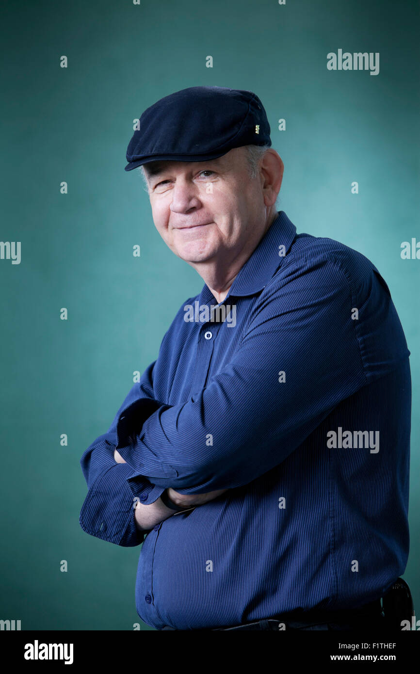 Stuart McHardy ist ein Schriftsteller, Erzähler und Dozent an der Edinburgh International Book Festival 2015. Edinburgh, Schottland. Stockfoto