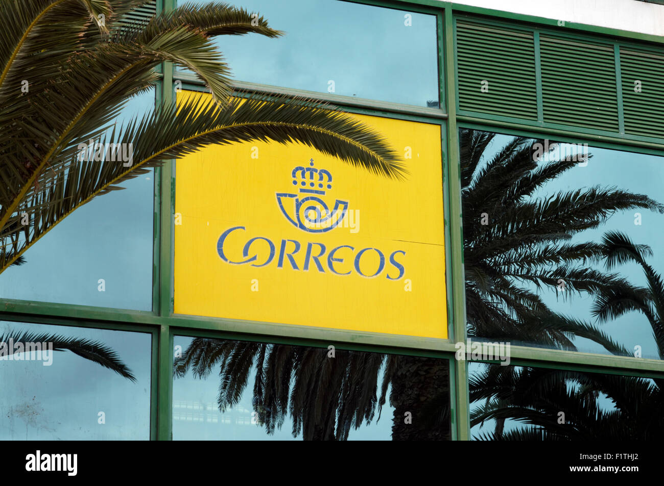 Correos spanische Post Office, Arrecife, Lanzarote, Kanarische Inseln, Spanien. Stockfoto
