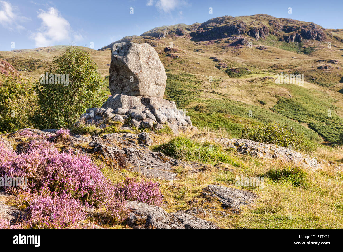 Der Bruce-Gedenkstätte in Galloway Hills bei Glentrool, Dumfries and Galloway, Schottland. Stockfoto