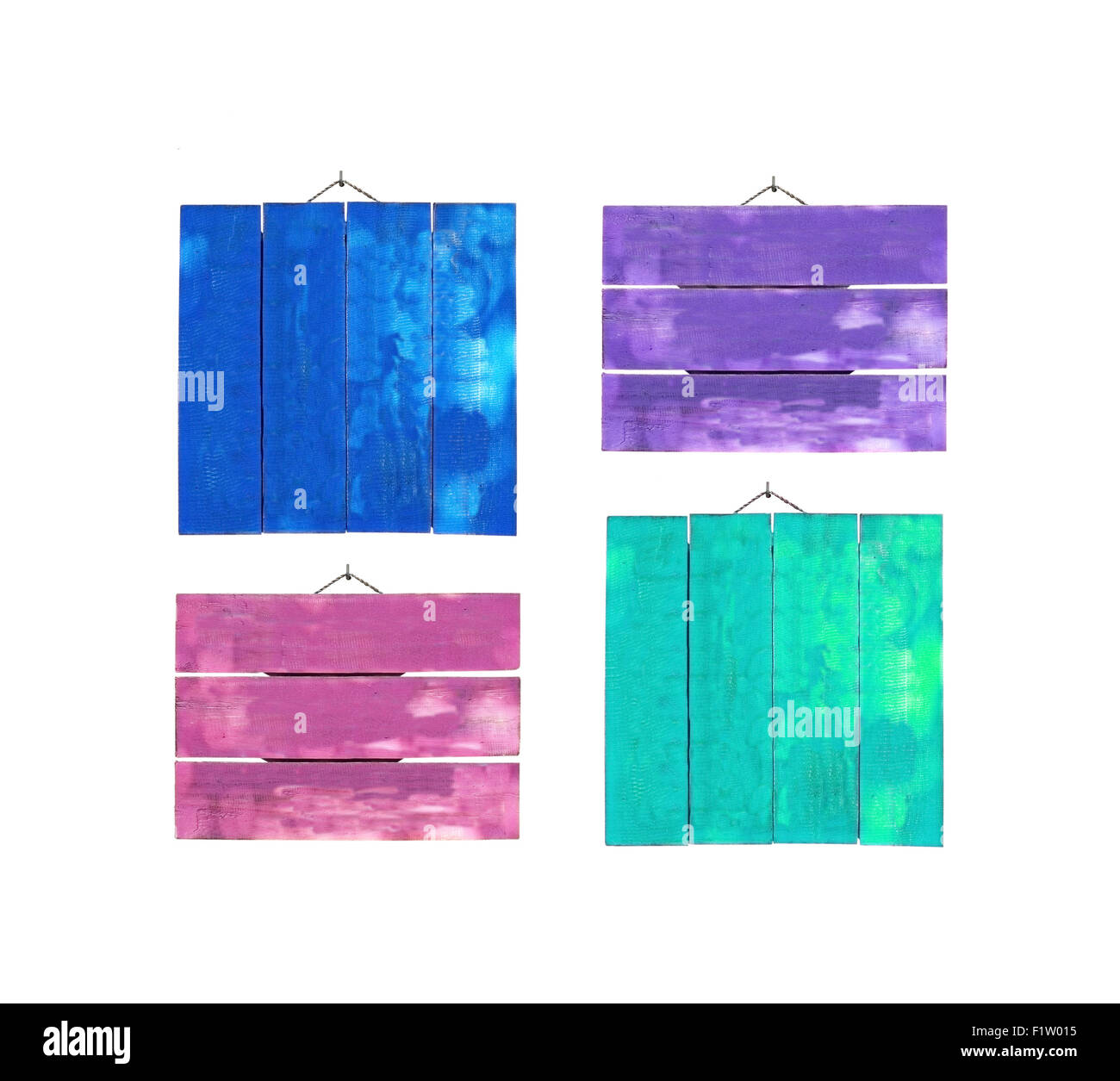 Pastell Farbe Holz Hintergrund In Blau Lila Pink Und Grun Stockfotografie Alamy