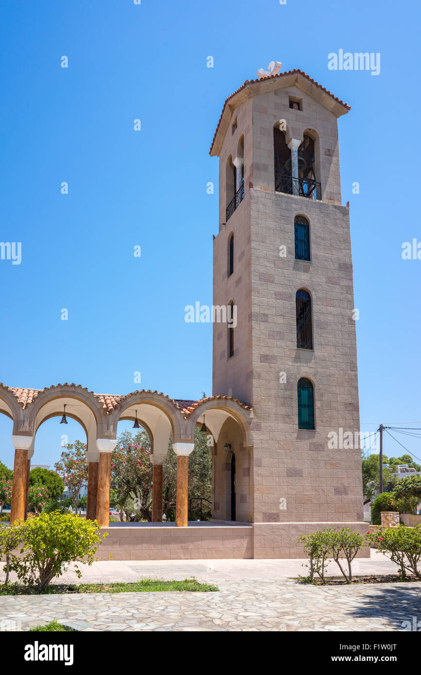 Die Kirche von Saint Nektarios Faliraki Rhodos Griechenland Stockfoto