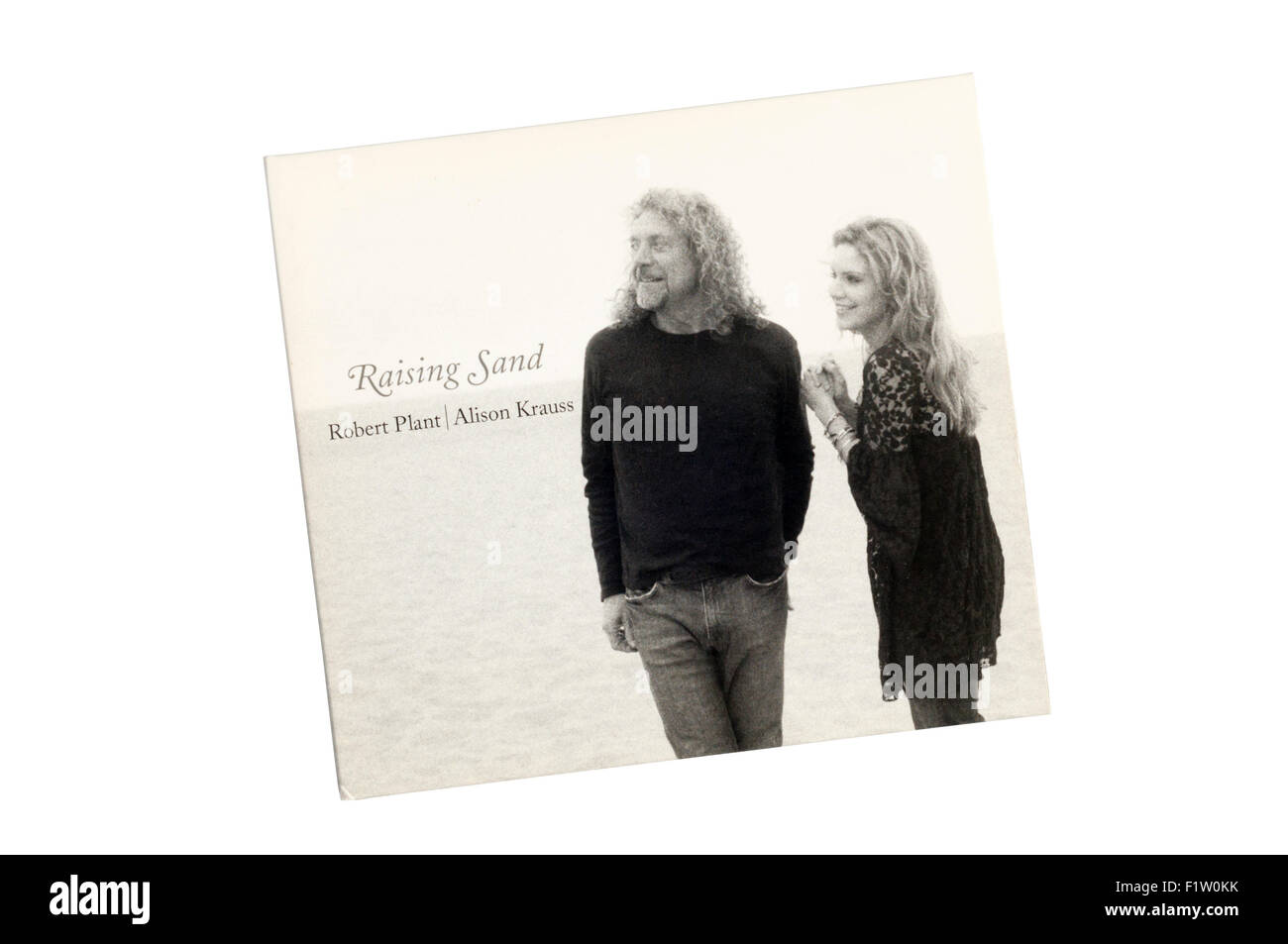 Raising Sand war ein Album von Rock-Sänger Robert Plant und Bluegrass Country-Sängerin Alison Krauss. Es wurde im Jahr 2007 veröffentlicht. Stockfoto