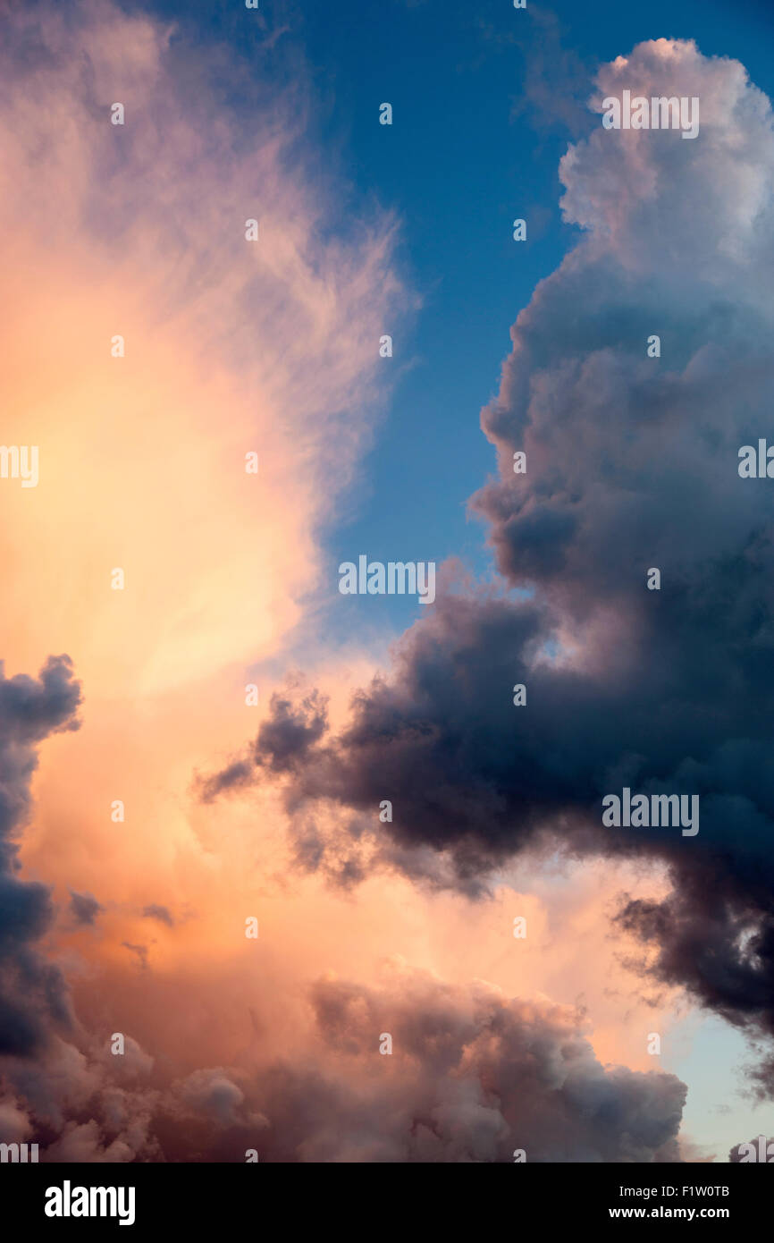 Wolken über der Ostsee an der Küste von Gotland, Schweden Stockfoto