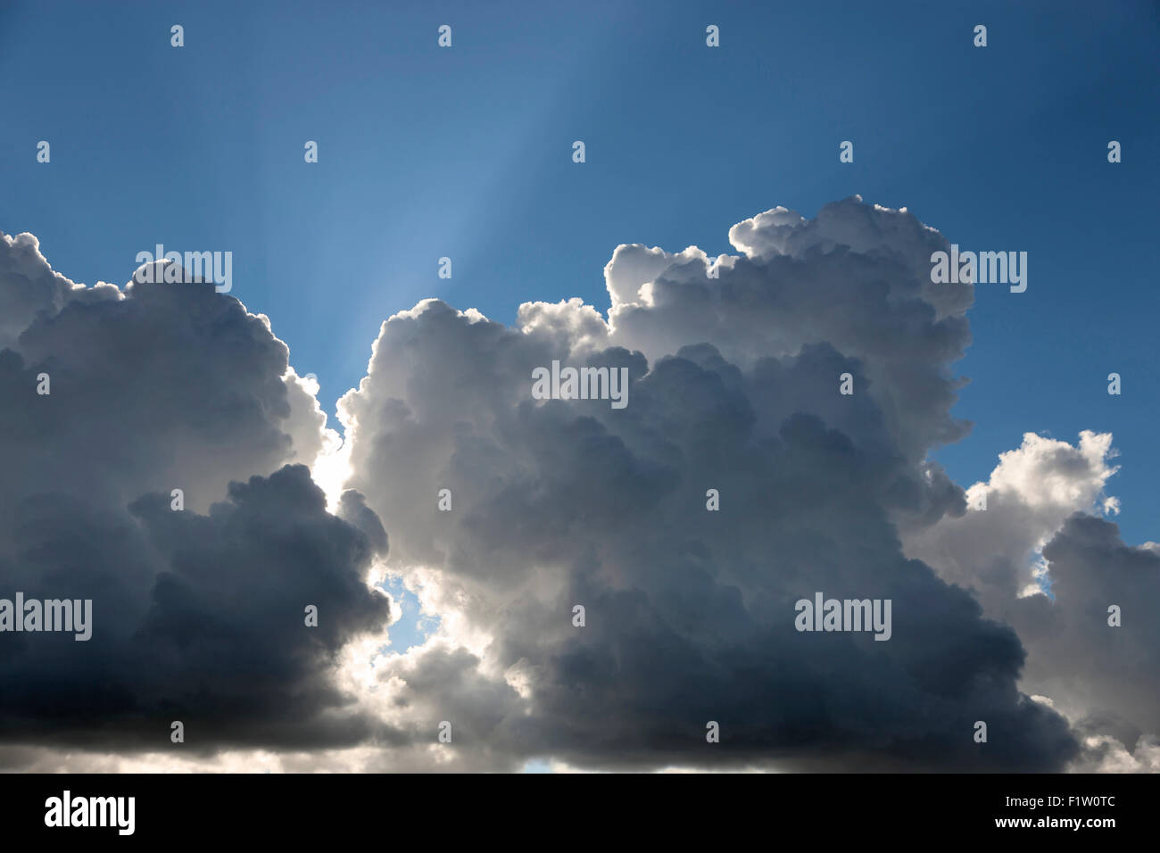 Wolken über der Ostsee an der Küste von Gotland, Schweden Stockfoto