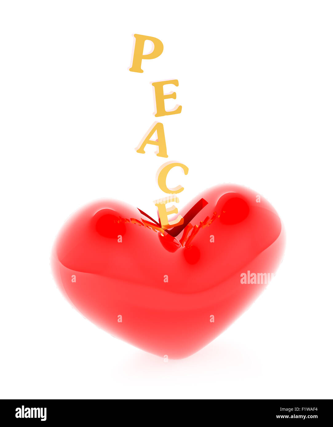 Liebe, Frieden Stockfoto