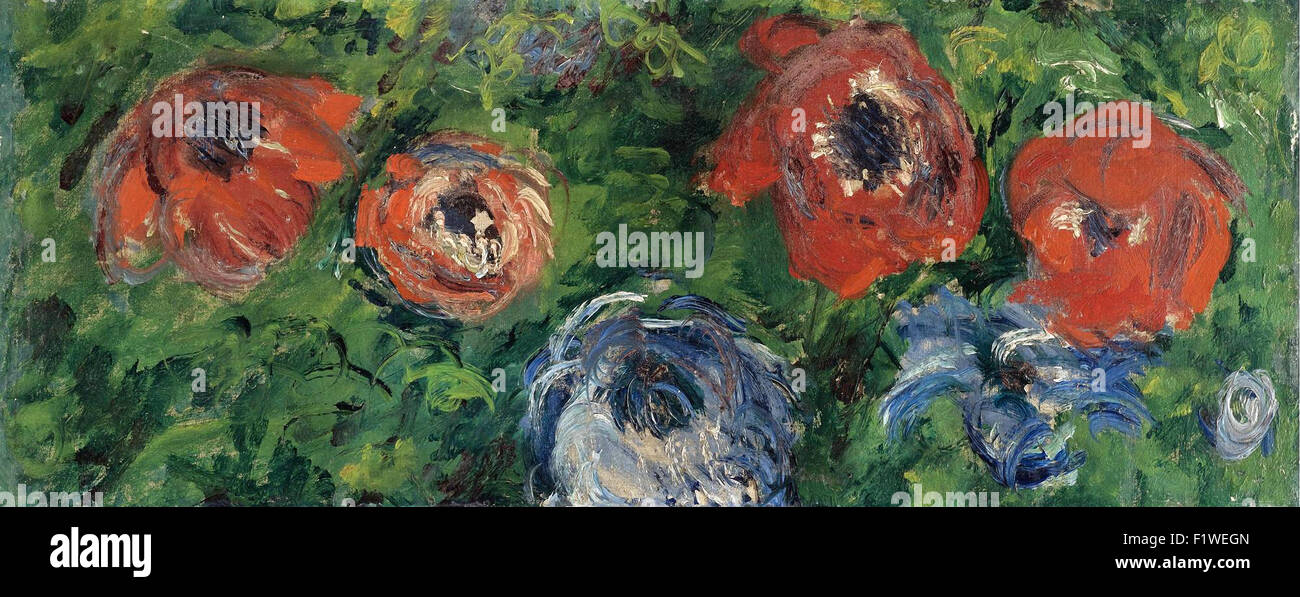 Claude Monet - Anémones Stockfoto