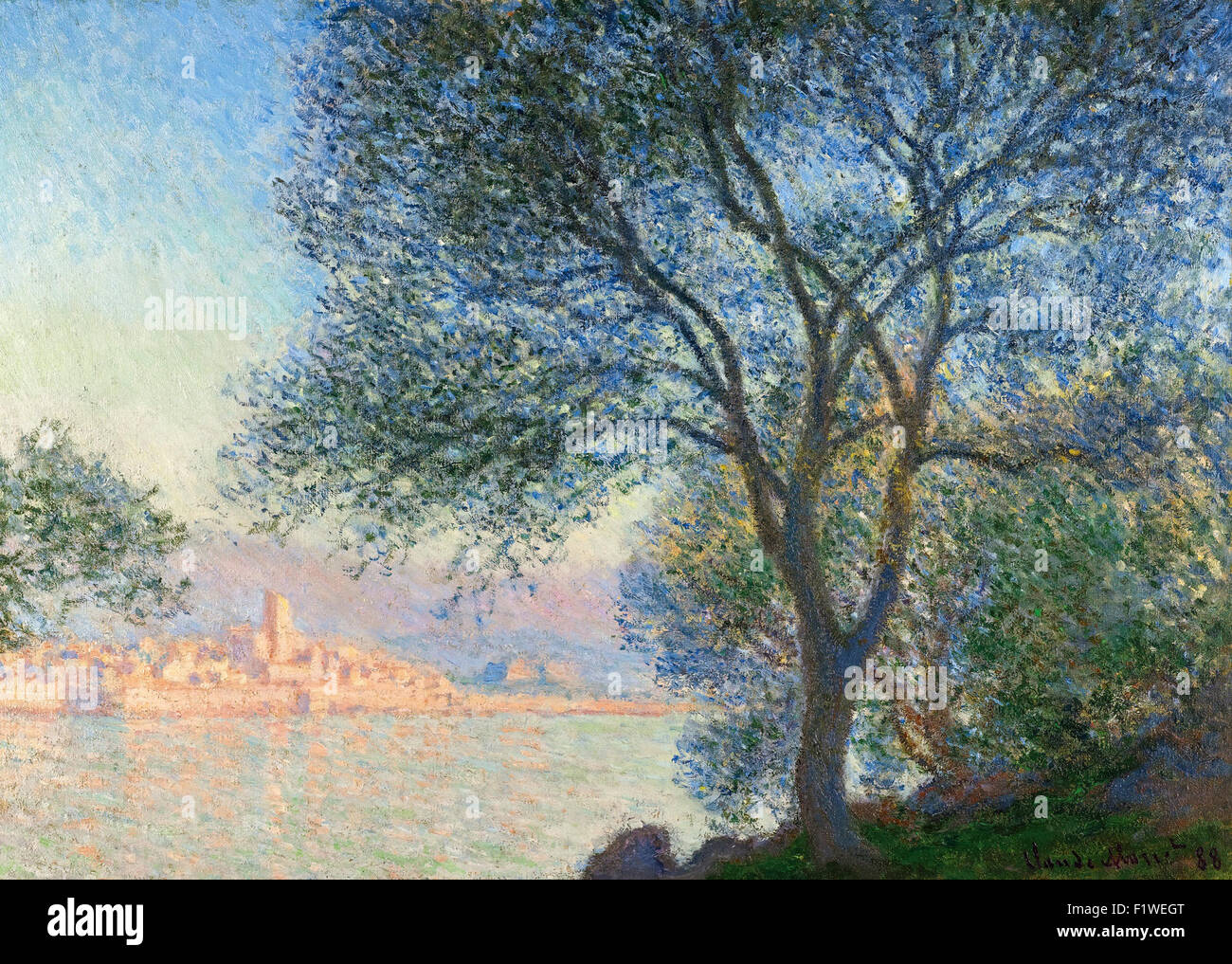 Claude Monet - Antibes Vue De La Salis Stockfoto