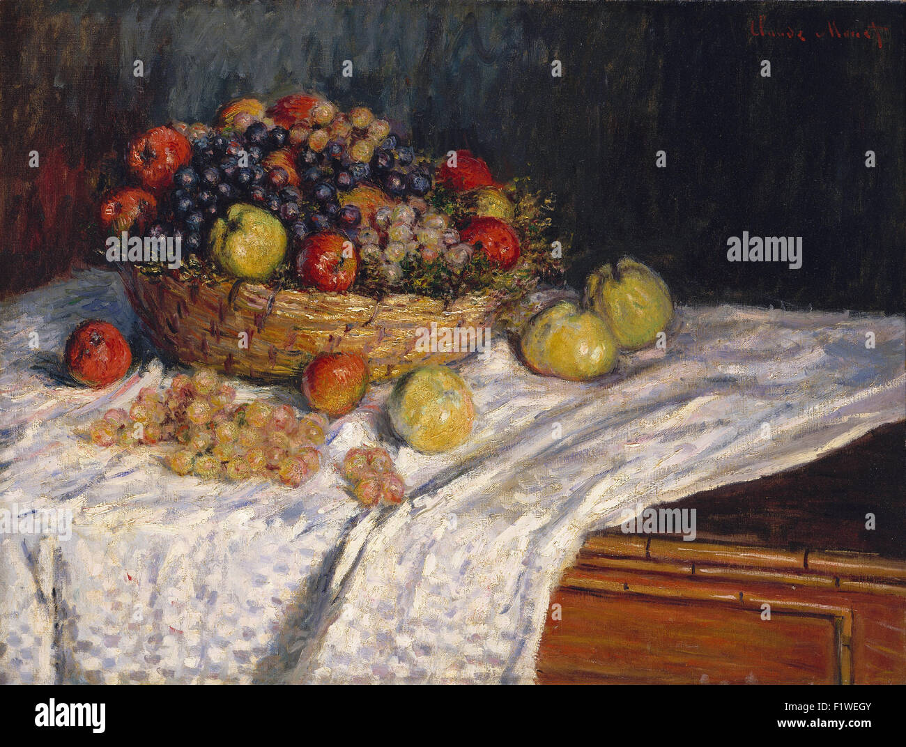 Claude Monet - Äpfel und Trauben Stockfoto