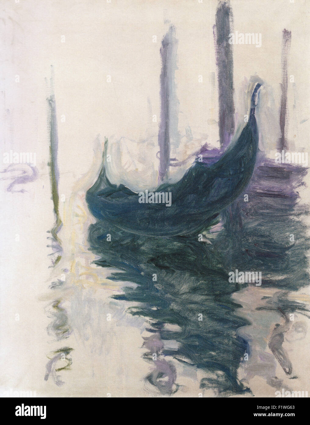 Claude Monet - Gondel in Venedig Stockfoto