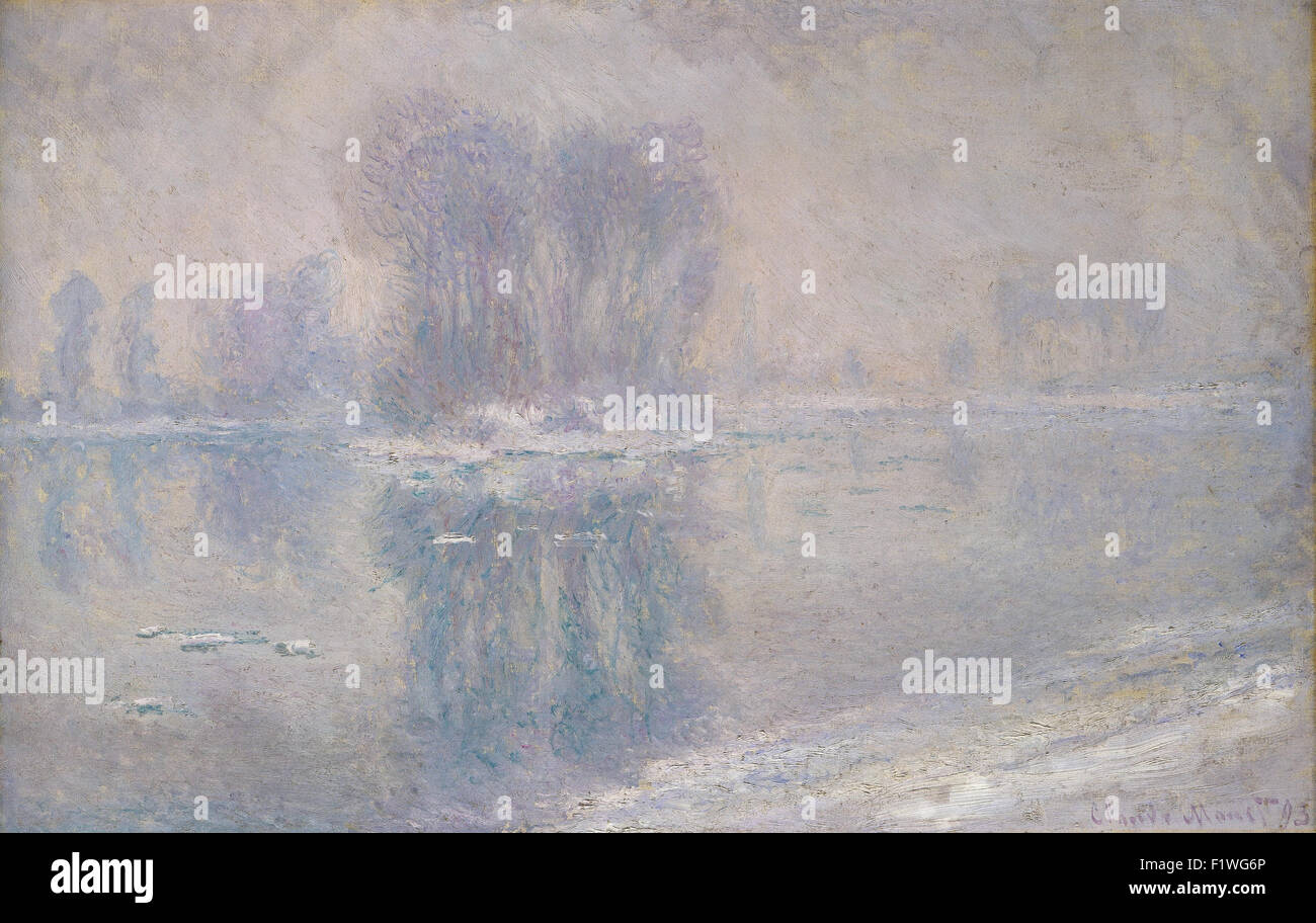 Claude Monet - Eisschollen Stockfoto