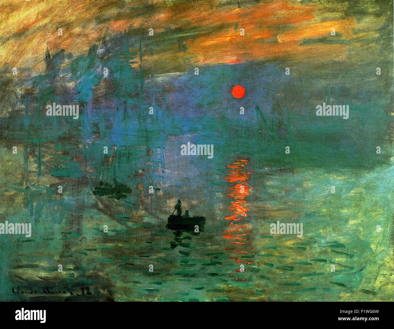 Claude Monet - Impression, Soleil Levant Stockfoto