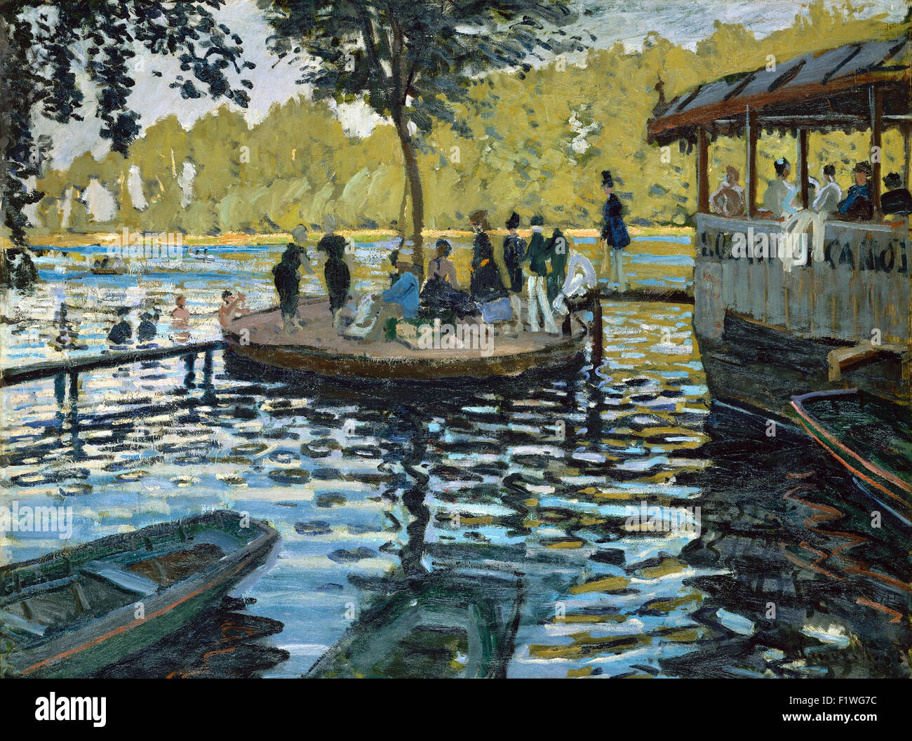 Claude Monet - La Grenouillère Stockfoto