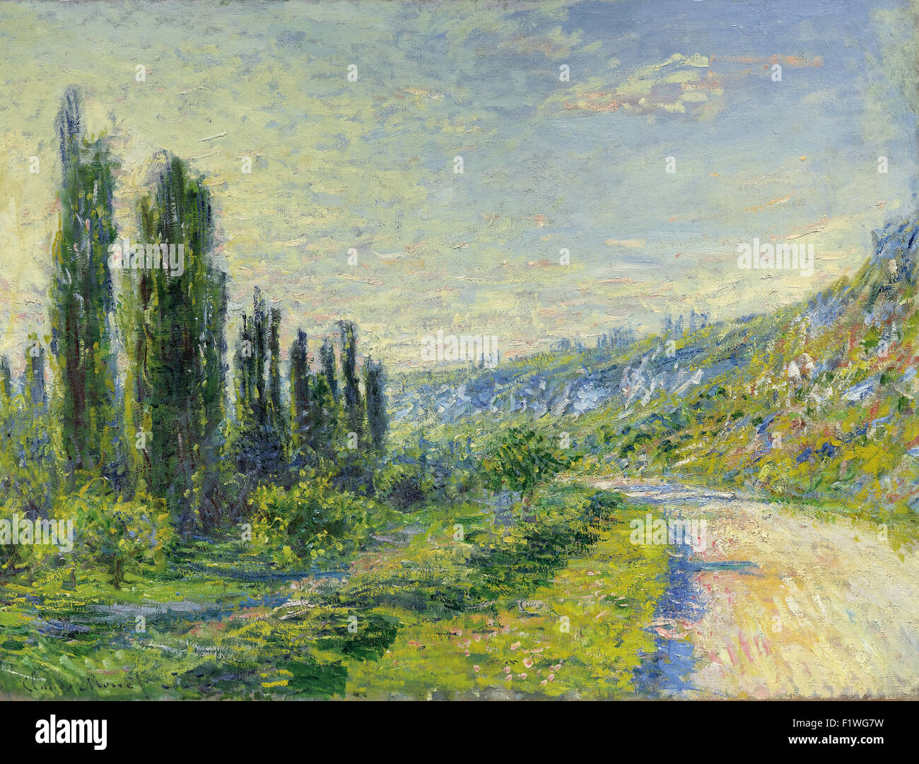 Claude Monet - La Route de Vétheuil Stockfoto