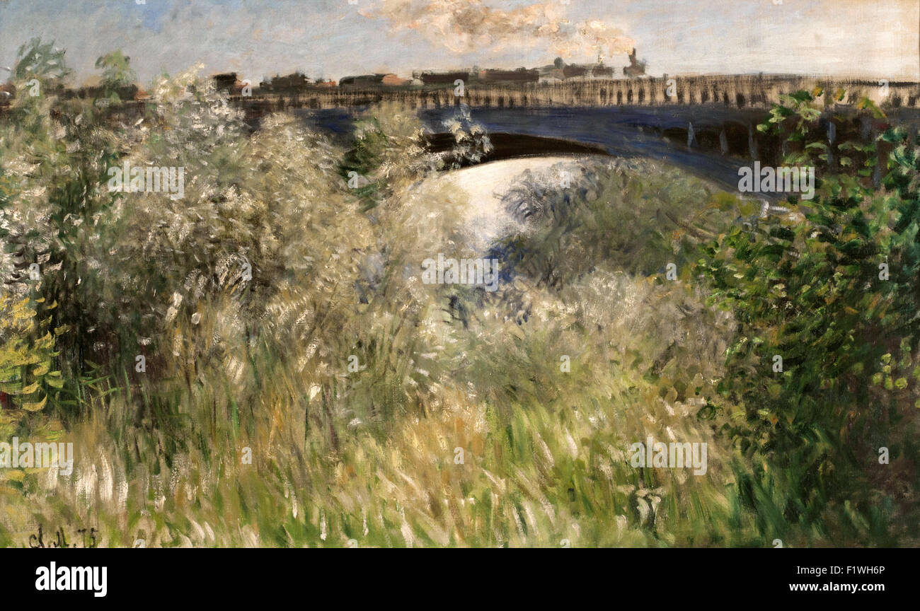 Claude Monet - Le Pont d ' Argenteuil Stockfoto