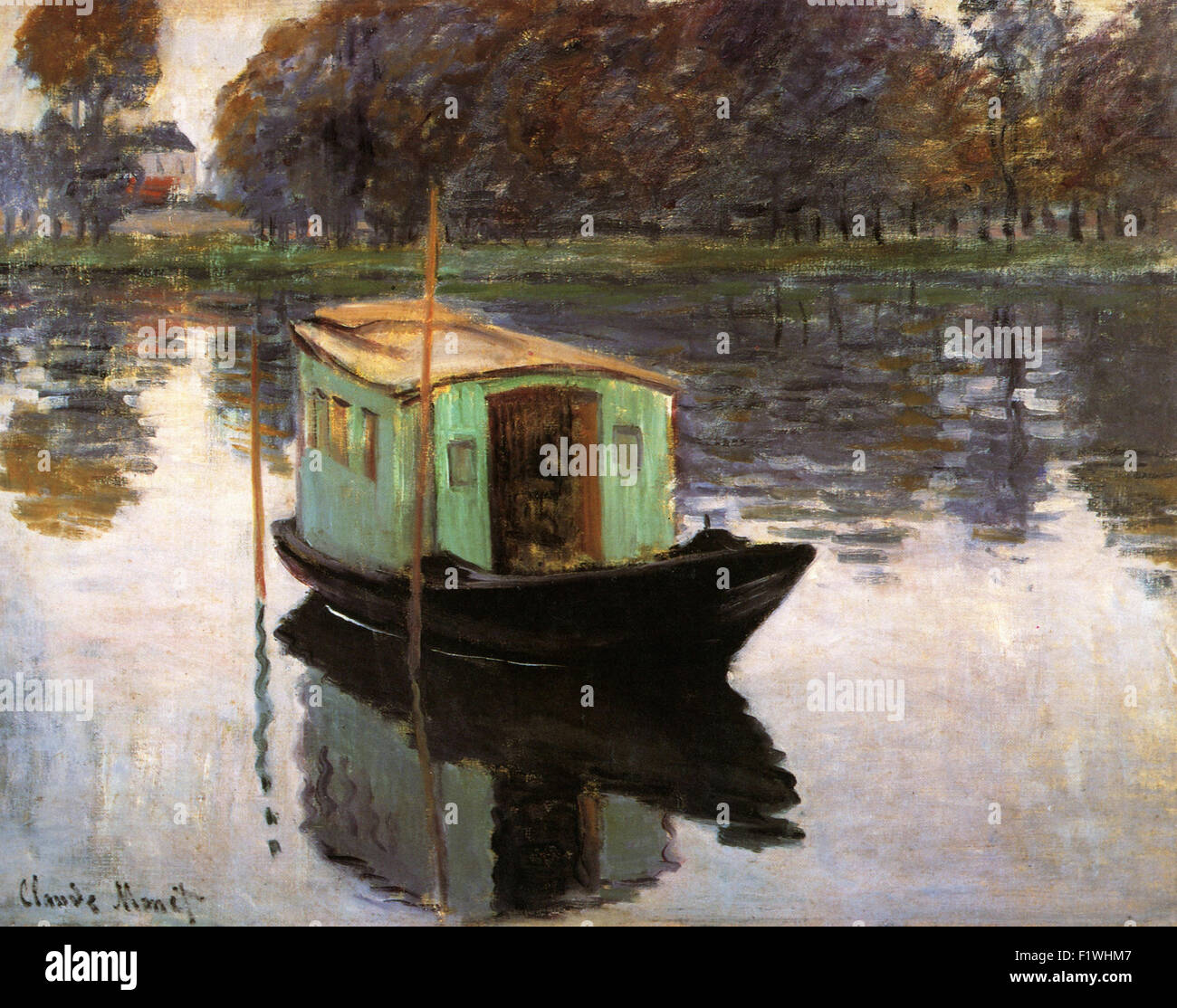 Claude Monet - Monets Studio Boot Stockfoto