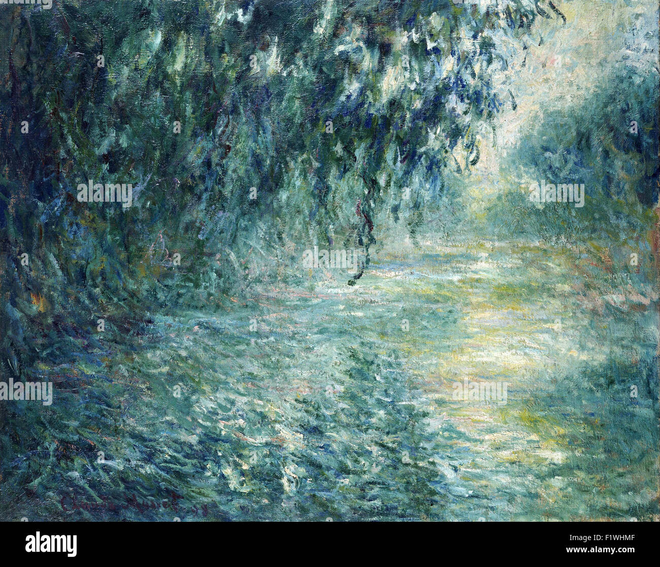 Claude Monet - Morgen auf der Seine Stockfoto