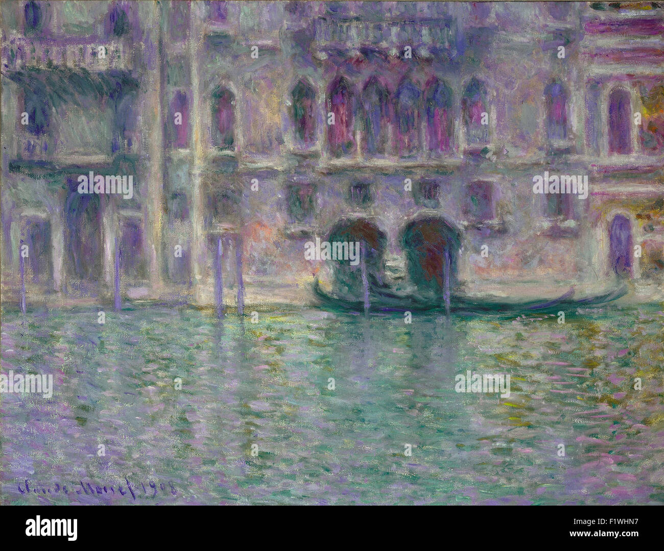 Claude Monet - Palazzo da Mula, Venedig Stockfoto