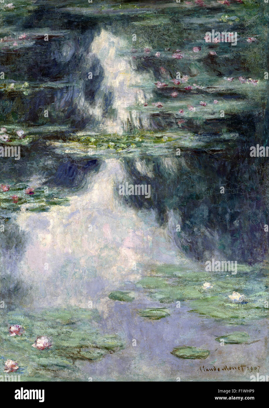 Claude Monet - Teich mit Seerosen Stockfoto