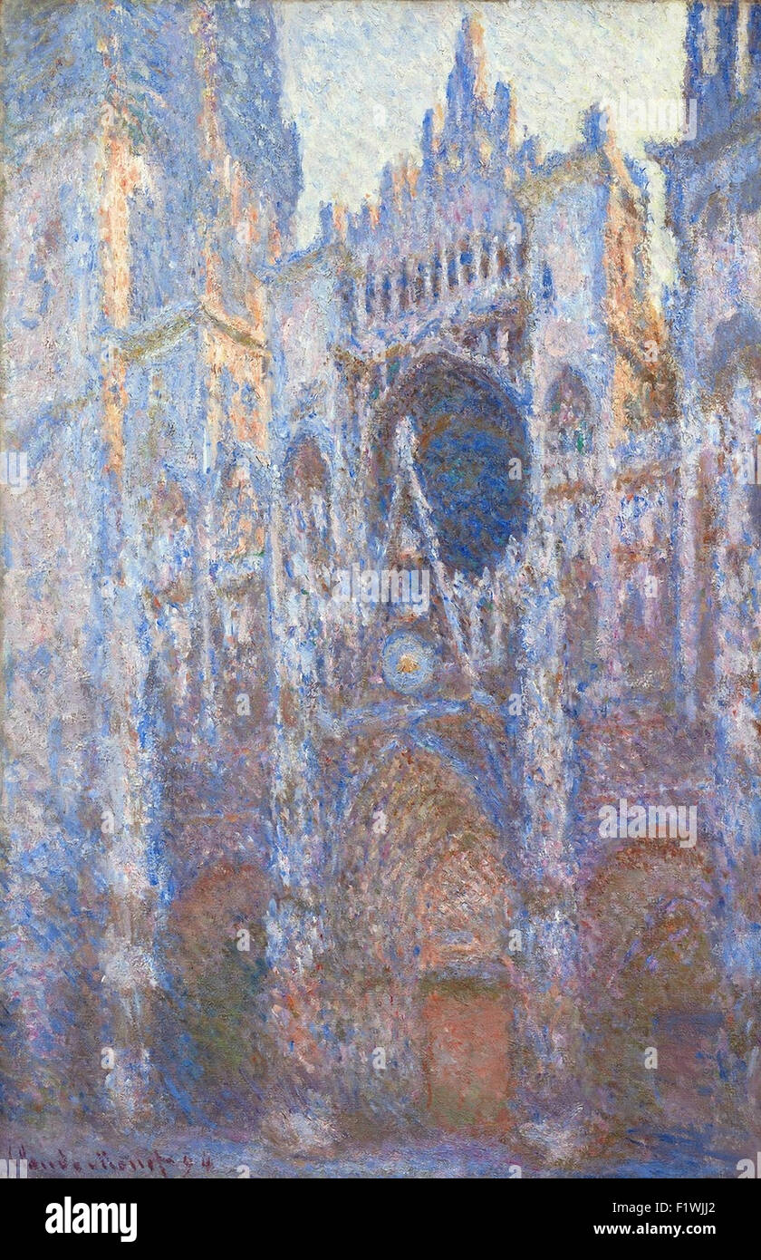 Claude Monet - Kathedrale von Rouen, West Fassade Stockfoto