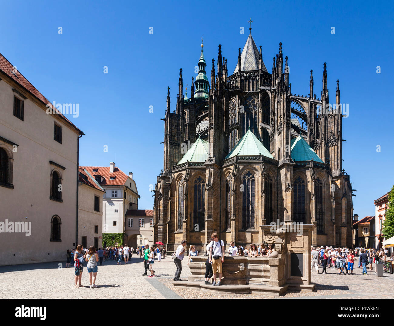 Sankt-Veits-Dom in Prag, Tschechische Republik. Stockfoto