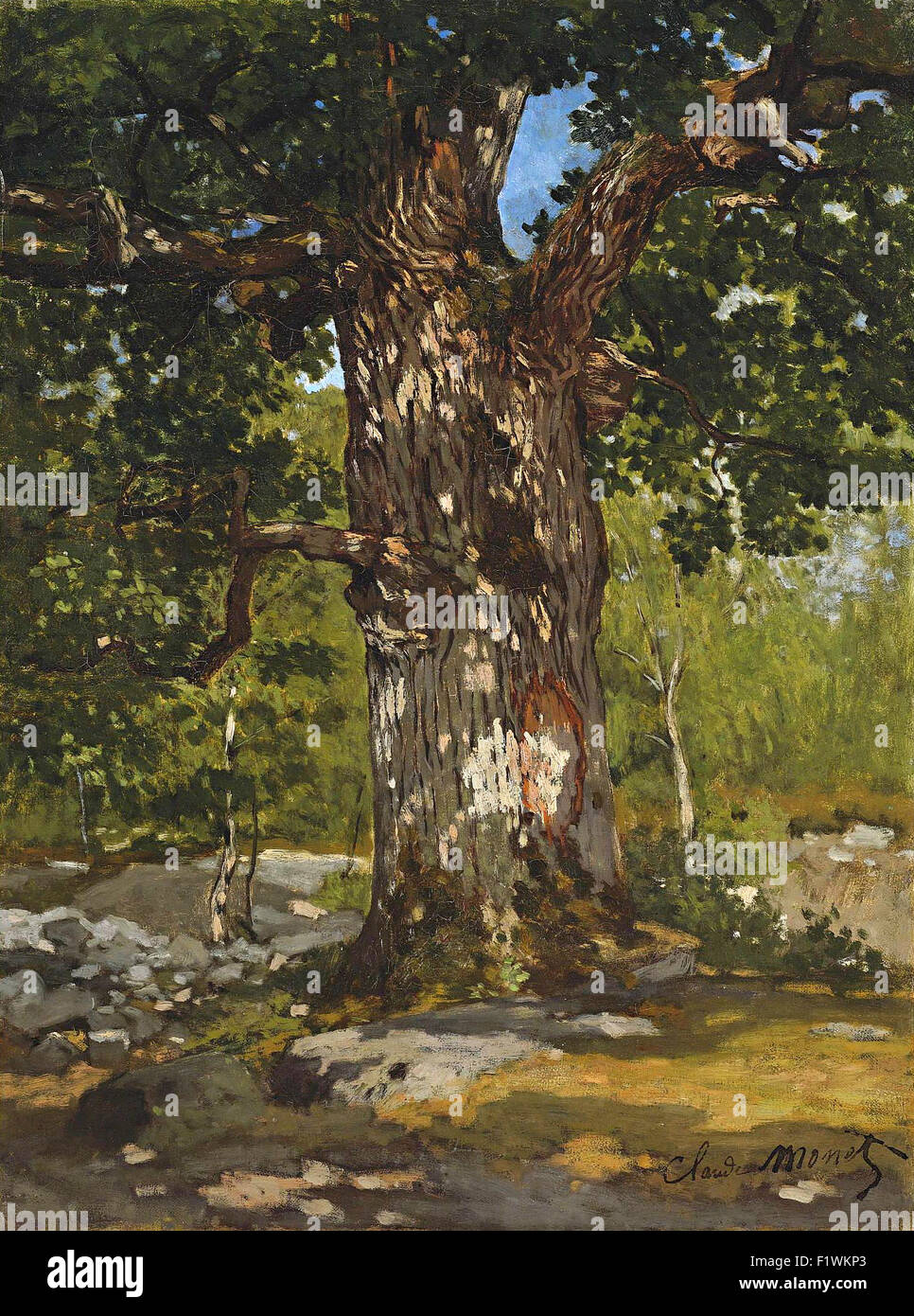 Claude Monet - Bodmer Eiche Stockfoto