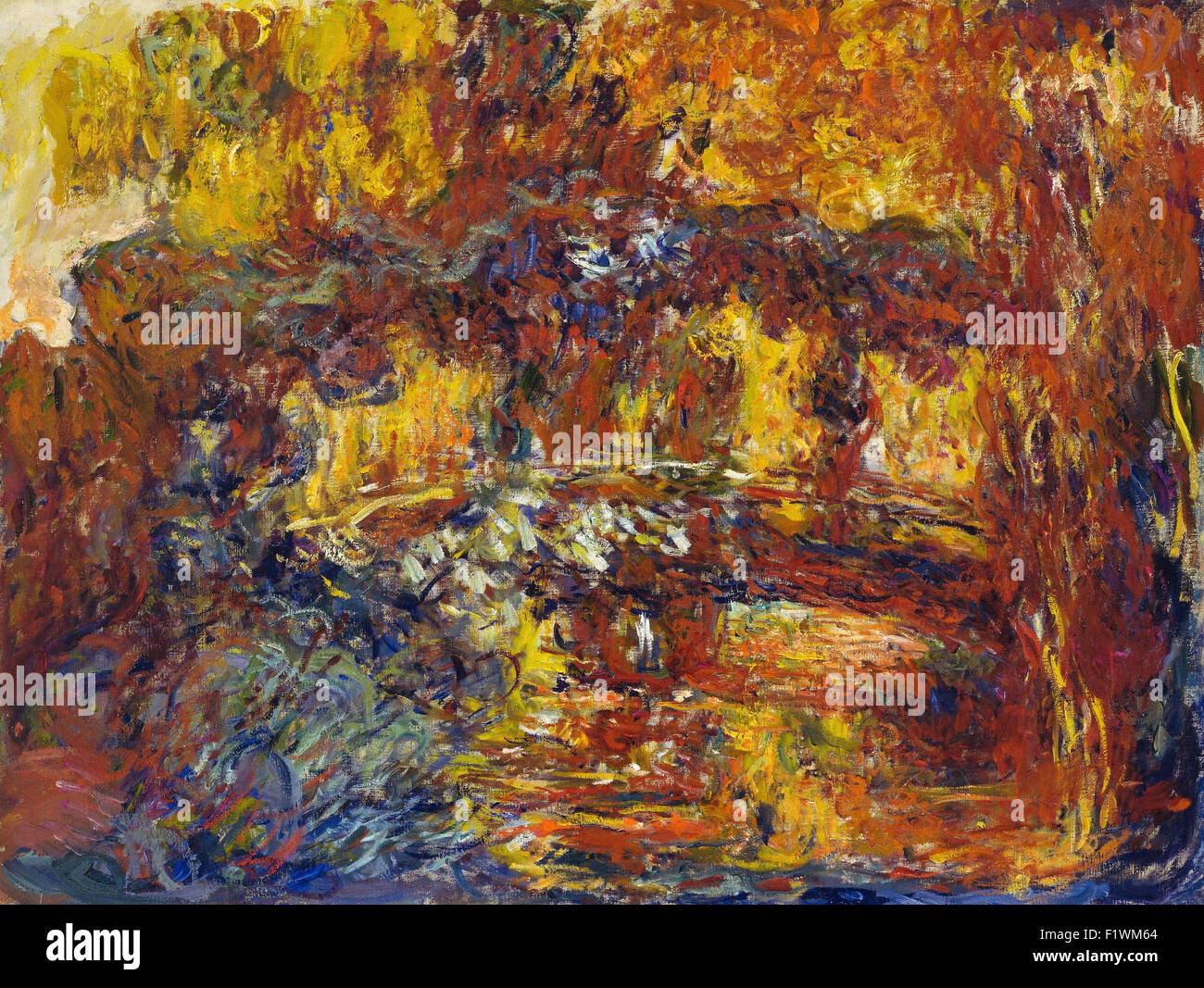 Claude Monet - die japanische Brücke Stockfoto