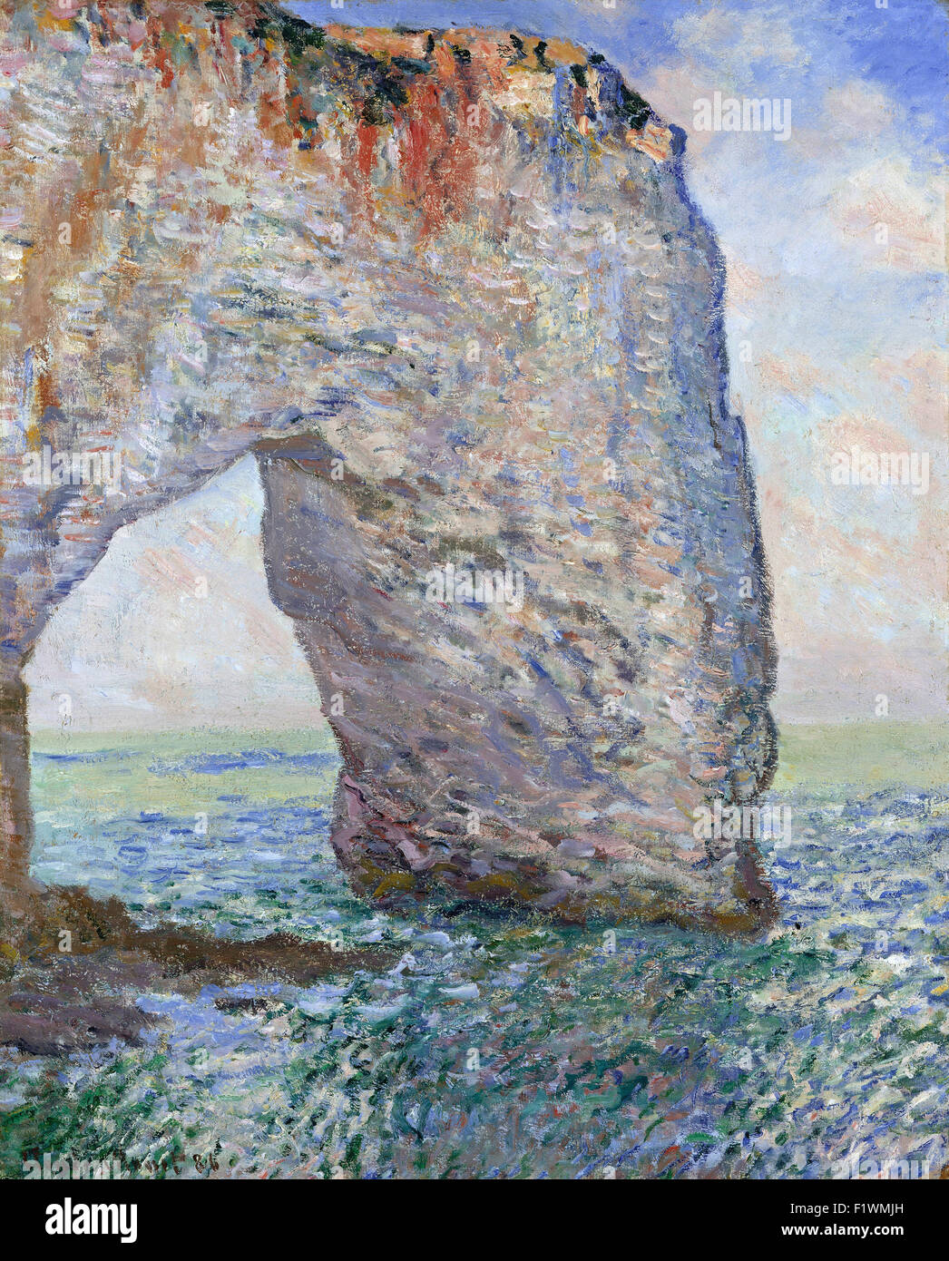 Claude Monet - der Manneporte in der Nähe von Etretat Stockfoto