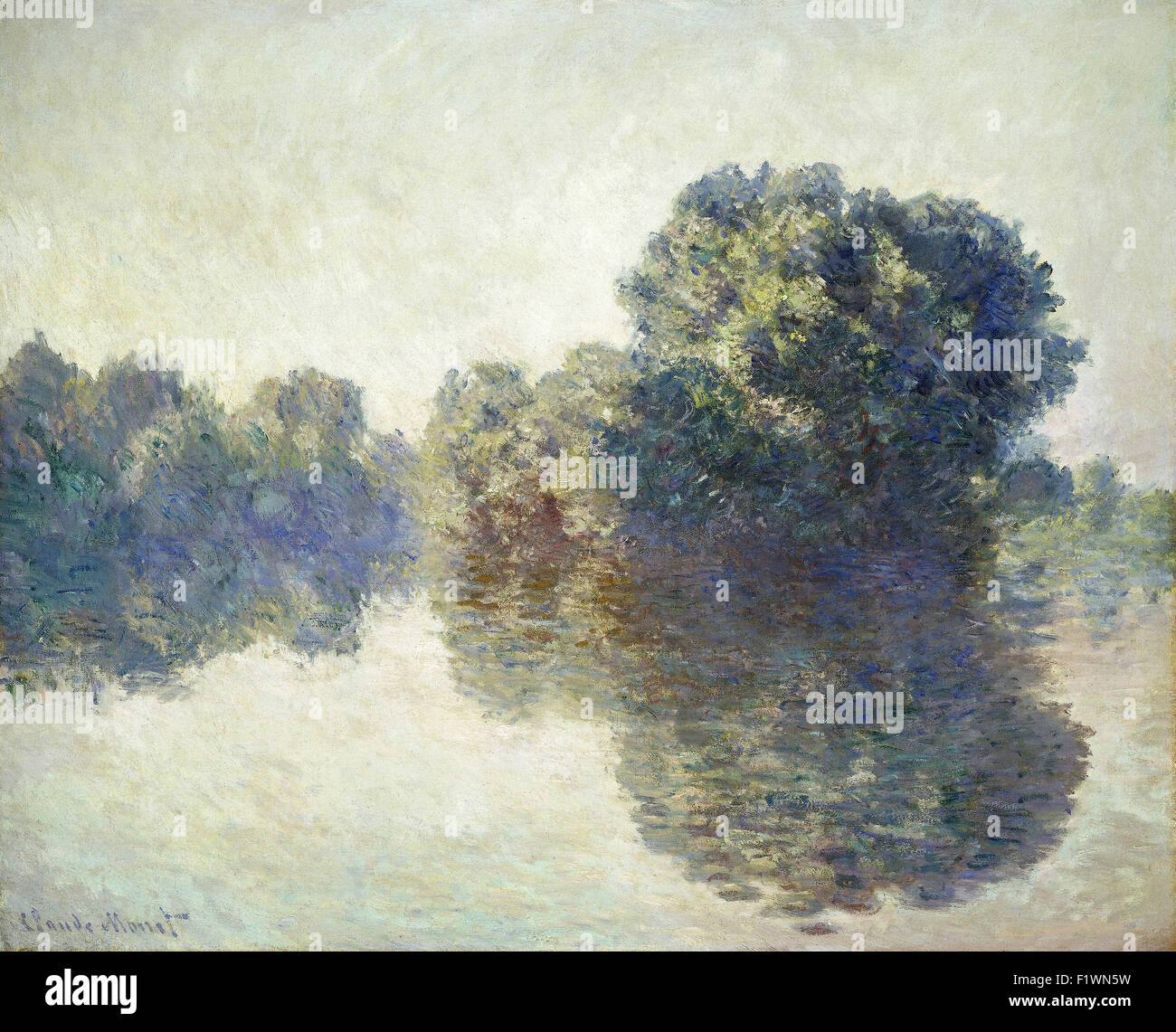 Claude Monet - der Seine in Giverny Stockfoto