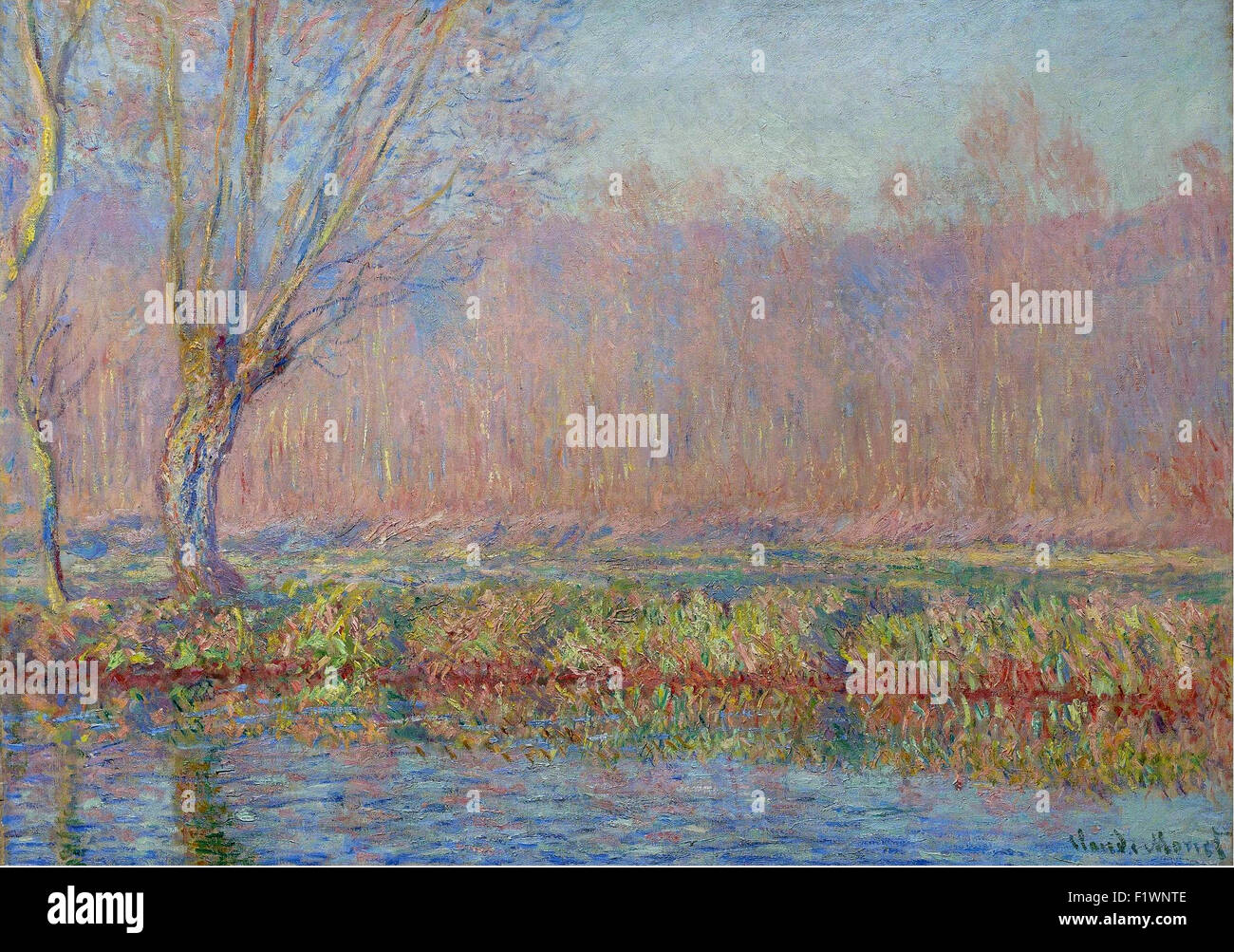 Claude Monet - die Weide Stockfoto