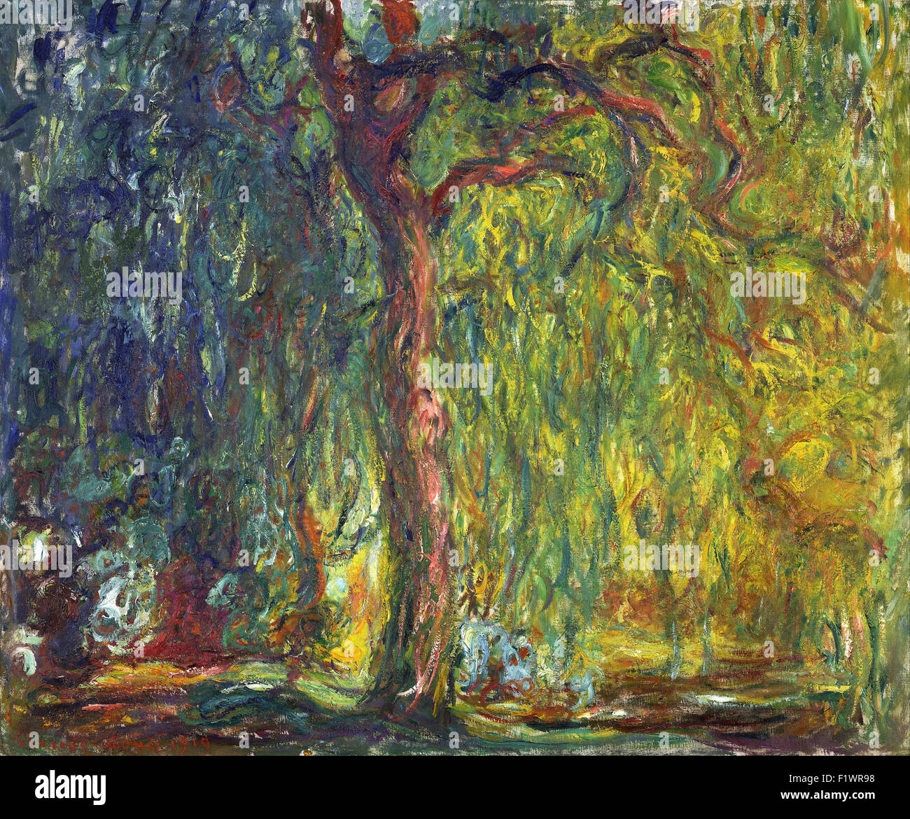 Claude Monet - Weeping Willow Stockfoto