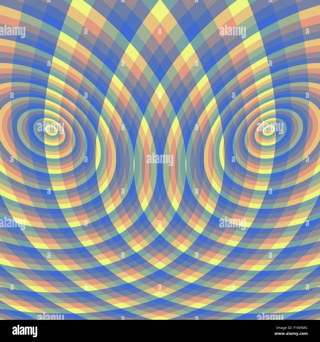 Abstrakten Wirbel Hintergrund. Muster mit optische Täuschung. Vektor-Illustration. Stock Vektor