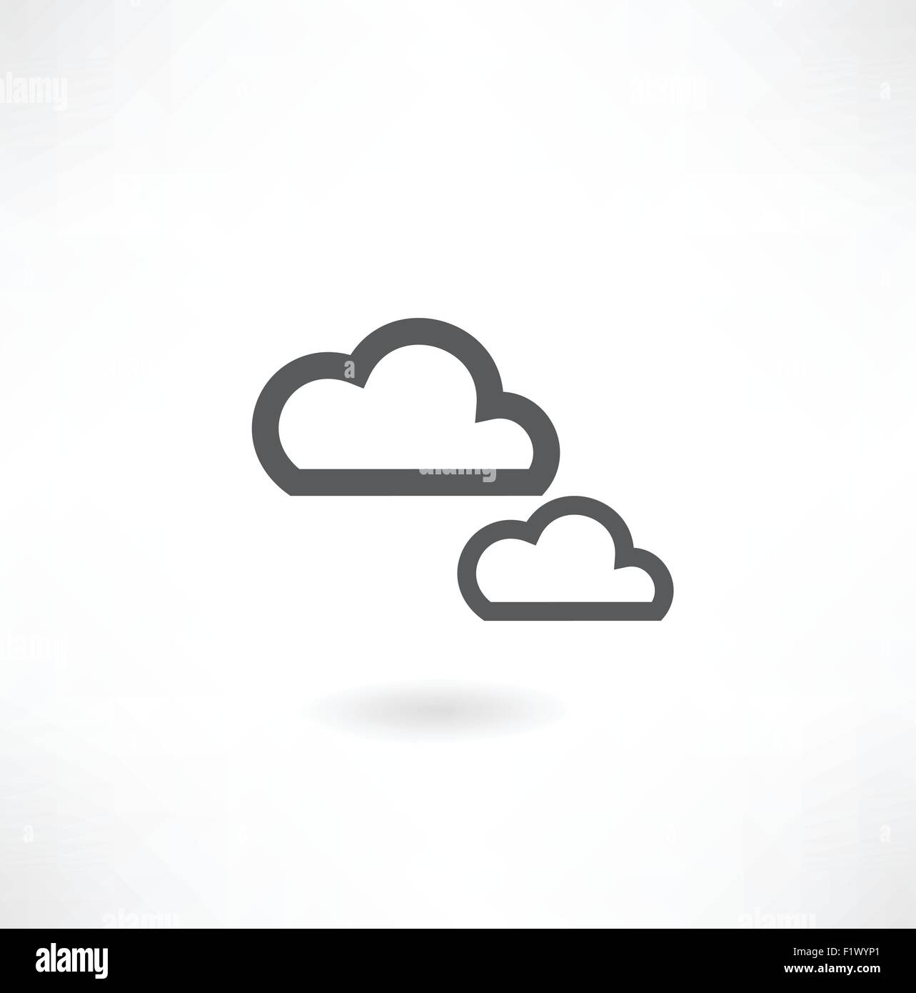 Cloud-Symbol. Vektor Stock Vektor