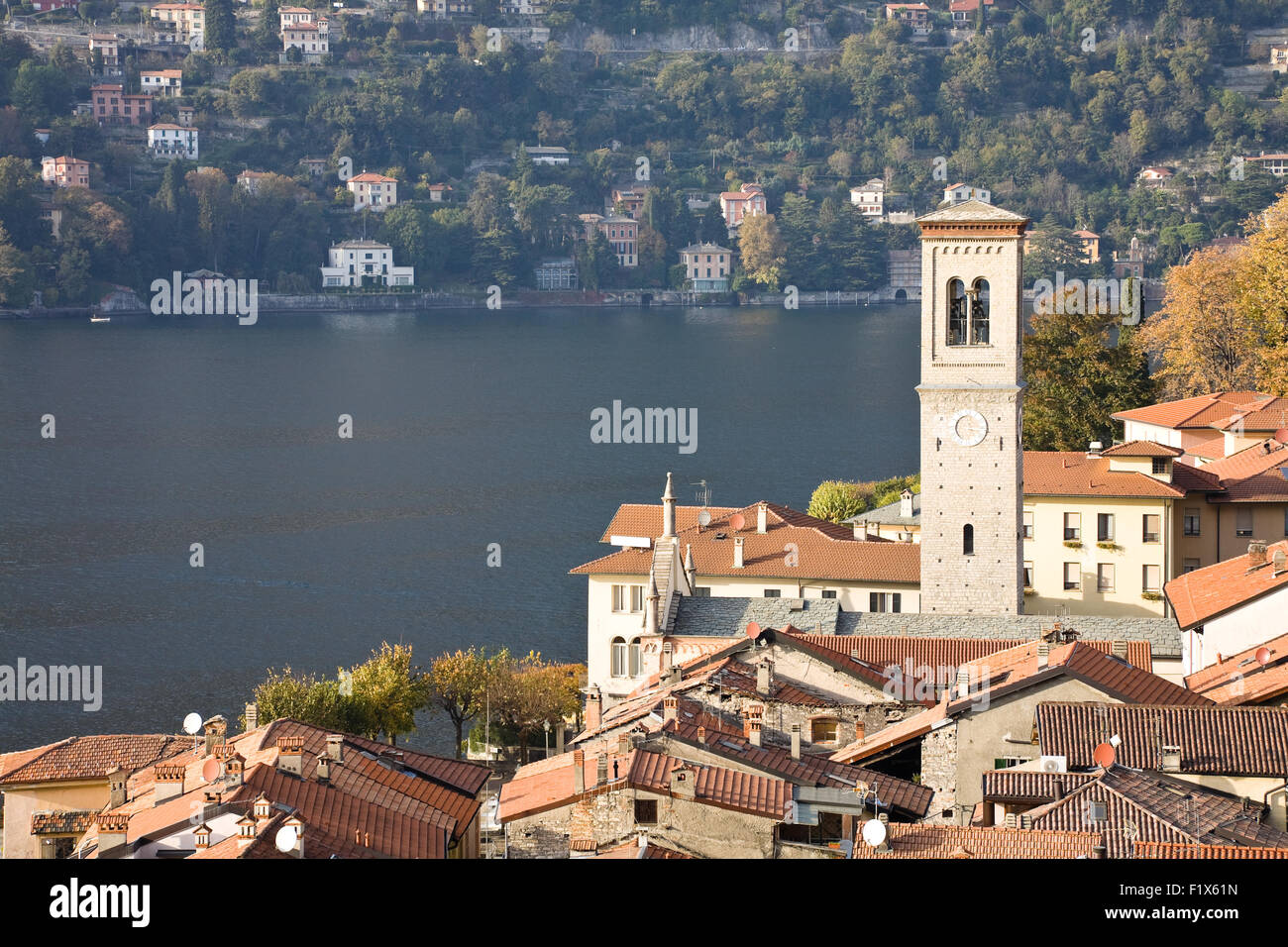 Das Dorf von Torno am Comer See in der Lombardei, Italien Stockfoto