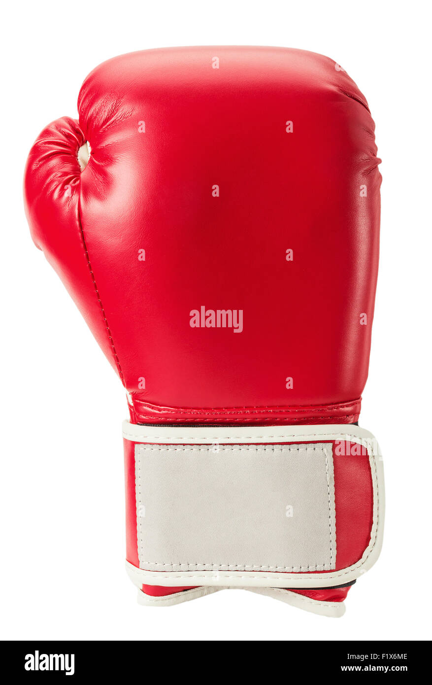 Boxhandschuh auf dem weißen Hintergrund isoliert. Stockfoto